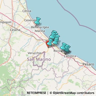 Mappa Via Valverde, 47923 Rimini RN, Italia (8.78)