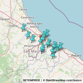 Mappa Via Valverde, 47923 Rimini RN, Italia (9.91813)