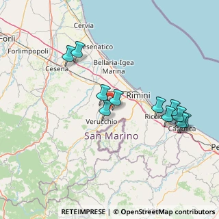 Mappa Via Belvedere, 47923 Rimini RN, Italia (15.44273)