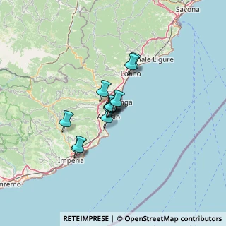 Mappa Porto Luca Ferrari, 17021 Alassio SV, Italia (7.69462)