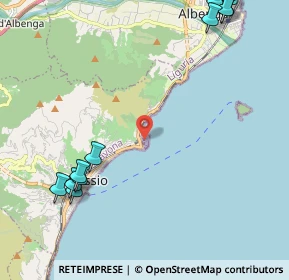 Mappa Porto Luca Ferrari, 17021 Alassio SV, Italia (3.15167)