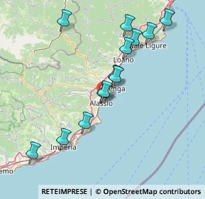 Mappa Via Margherita Morteo Ollandini, 17021 Alassio SV, Italia (15.42692)