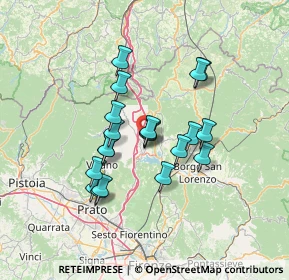 Mappa Via Bolognese, 50031 Barberino di Mugello FI, Italia (11.363)