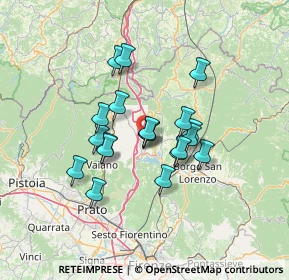 Mappa Via Bolognese, 50031 Barberino di Mugello FI, Italia (10.698)