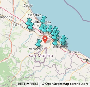 Mappa Via S. Martino in Venti, 47923 Rimini RN, Italia (9.408)