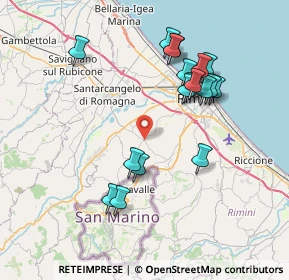 Mappa Via S. Martino in Venti, 47923 Rimini RN, Italia (7.61)