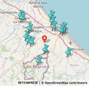 Mappa Via S. Martino in Venti, 47923 Rimini RN, Italia (7.41533)