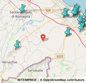 Mappa Via S. Martino in Venti, 47923 Rimini RN, Italia (7.0045)