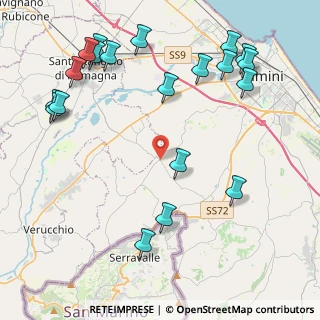 Mappa Via S. Martino in Venti, 47923 Rimini RN, Italia (5.4765)