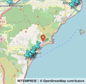 Mappa Regione Paradiso, 17021 Alassio SV, Italia (3.20462)