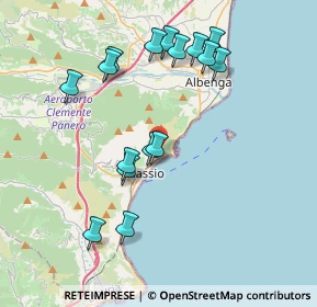 Mappa Regione Paradiso, 17021 Alassio SV, Italia (4.00563)