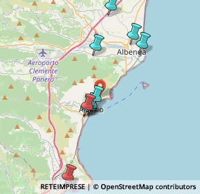 Mappa Regione Paradiso, 17021 Alassio SV, Italia (3.98545)