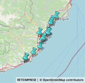 Mappa Regione Paradiso, 17021 Alassio SV, Italia (9.85154)