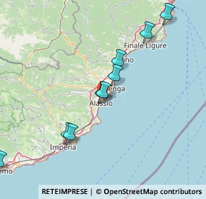 Mappa Regione Paradiso, 17021 Alassio SV, Italia (22.00083)