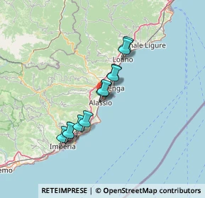 Mappa Regione Paradiso, 17021 Alassio SV, Italia (11.12909)