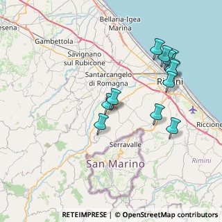 Mappa Via Gradizza, 47923 Rimini RN, Italia (7.9775)