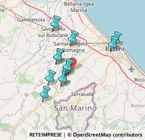 Mappa Via Gradizza, 47923 Rimini RN, Italia (5.88667)