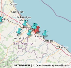 Mappa Via Rontanini, 47924 Rimini RN, Italia (23.61417)