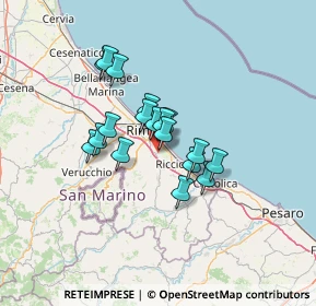 Mappa Via Rontanini, 47924 Rimini RN, Italia (9.55167)
