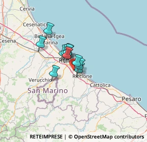 Mappa Via Rontanini, 47924 Rimini RN, Italia (7.36455)