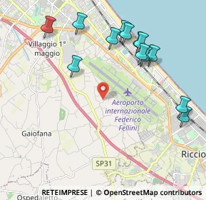 Mappa Via Rontanini, 47924 Rimini RN, Italia (2.33615)