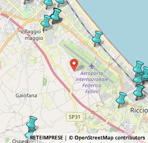 Mappa Via Rontanini, 47924 Rimini RN, Italia (3.39824)