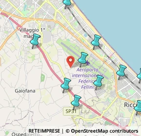 Mappa Via Rontanini, 47924 Rimini RN, Italia (2.69636)