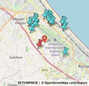 Mappa Via Rontanini, 47924 Rimini RN, Italia (1.8485)