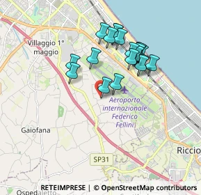 Mappa Via Rontanini, 47924 Rimini RN, Italia (1.634)