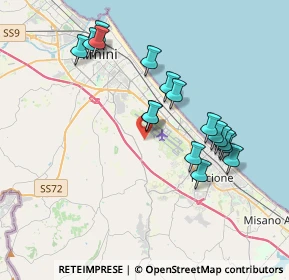 Mappa Via Rontanini, 47924 Rimini RN, Italia (3.65647)