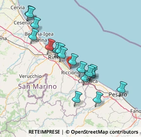 Mappa Riccione 47838, 47898 Riccione RN, Italia (14.35647)