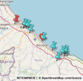 Mappa 47898 Riccione RN, Italia (7.95182)