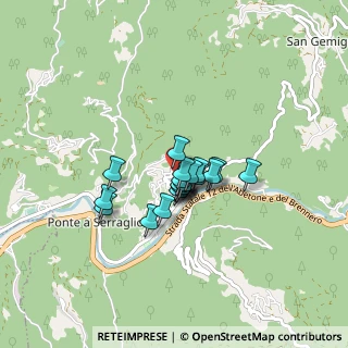 Mappa Val di Lima Ponte a Serraglio, 55022 Bagni di Lucca LU, Italia (0.5165)