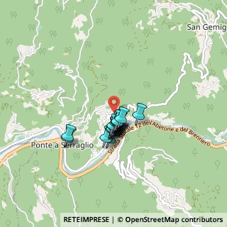 Mappa Val di Lima Ponte a Serraglio, 55022 Bagni di Lucca LU, Italia (0.5385)