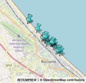 Mappa Viale Guido Cavalcanti, 47838 Riccione RN, Italia (1.06438)