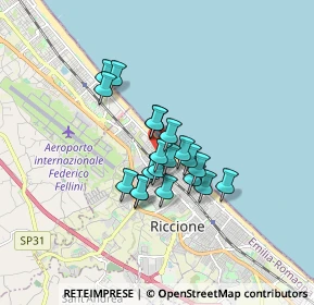 Mappa Viale Guido Cavalcanti, 47838 Riccione RN, Italia (1.187)