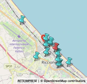 Mappa Viale Guido Cavalcanti, 47838 Riccione RN, Italia (1.662)