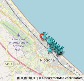 Mappa Viale Guido Cavalcanti, 47838 Riccione RN, Italia (1.43308)