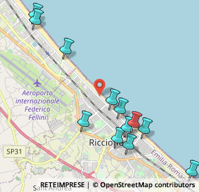 Mappa Via G. Verga, 47838 Riccione RN, Italia (2.44083)