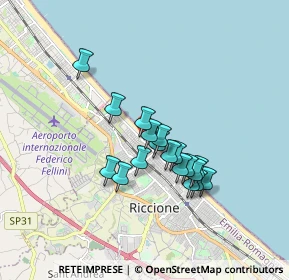 Mappa Via G. Verga, 47838 Riccione RN, Italia (1.37722)