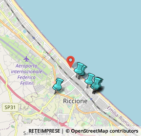 Mappa Via G. Verga, 47838 Riccione RN, Italia (1.56917)