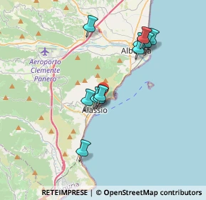 Mappa Viale Sant'Erasmo, 17021 Alassio SV, Italia (3.39091)