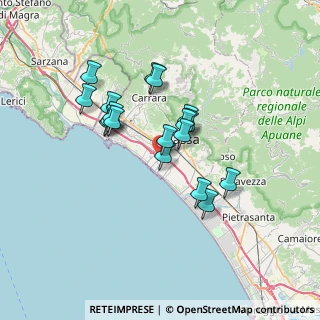 Mappa Via Puliche, 54100 Marina di Massa MS, Italia (5.85722)