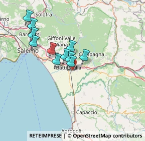 Mappa Via Europa, 84091 Battipaglia SA, Italia (12.87636)