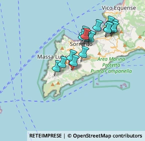 Mappa Via S. Maria della Neve, 80061 Massa Lubrense NA, Italia (3.46375)