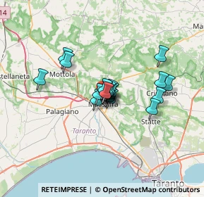 Mappa Via Giacomo Puccini, 74016 Massafra TA, Italia (4.437)