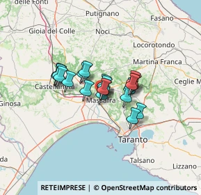 Mappa Via Giacomo Puccini, 74016 Massafra TA, Italia (8.881)