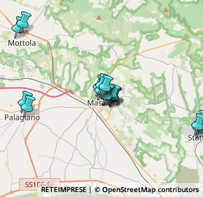 Mappa Via Dalmazia, 74016 Massafra TA, Italia (3.93222)