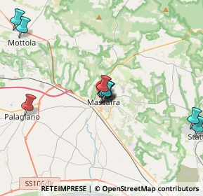 Mappa Via Dalmazia, 74016 Massafra TA, Italia (3.88545)