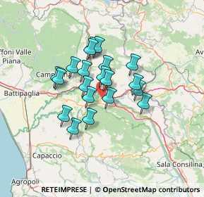 Mappa 84029 Sicignano degli Alburni SA, Italia (10.6855)